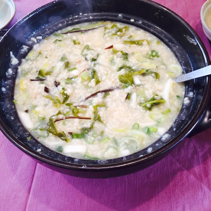 ある野菜で!七草がゆ風♪